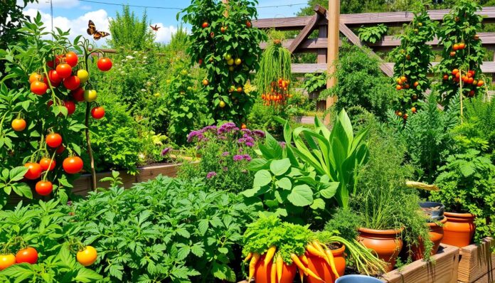 vegetable garden at home